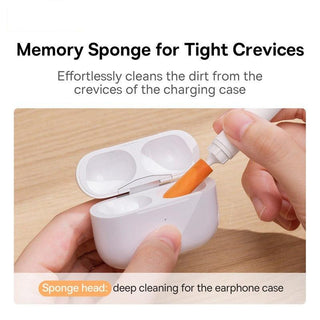 Baseus Cleaning Brush for Bluetooth Earphones Tool Cleaner Kit - product details memory sponge - b.savvi