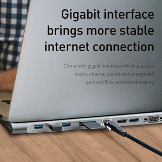 Baseus Laptop Docking Station 11-in-1 USB C Hub - product details gigabit interface - b.savvi