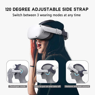 BOBOVR M1 Plus Head Strap for Quest 2 Enhanced Comfort & Support - product details 120 degree adjustment - b.savvi