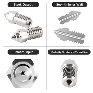 Creality Spider Hotend Steel Nozzle Set 0.4mm & 0.6mm for High Temperature 3D Printing - product details overview - b.savvi