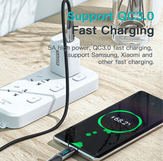 Essager LED Display USB C to USB C Cable 100W PD 5A Fast Charge - product details support qc3.0 - b.savvi