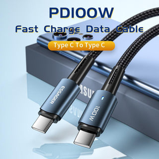 Essager USB C to USB C Cable PD 100W 5A QC4.0 Fast Charging - product details pd100w fast charge - b.savvi