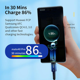 Essager USB C to USB C Cable PD 100W 5A QC4.0 Fast Charging - product details 30 mins charge 86% - b.savvi