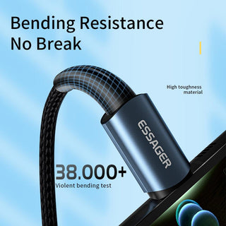 Essager USB C to USB C Cable PD 100W 5A QC4.0 Fast Charging - product details bending resistance - b.savvi