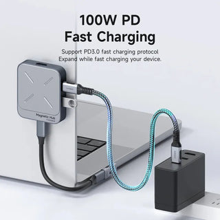 Hagibis 7-in-1 Magnetic USB C Hub with MagSafe for iPhone 16 Pro - product details - b.savvi