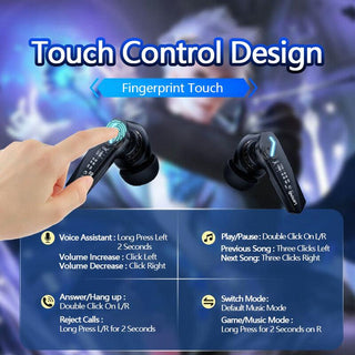 Lenovo GM2 Pro Wireless Earphones Bluetooth 5.3 - product details touch control - b.savvi