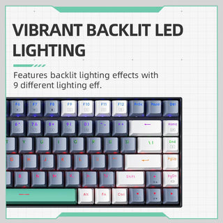 Machenike K500-B84 Tenkeyless Mechanical Keyboard LED Backlit 84 Keys - product details vibrant backlit led - b.savvi