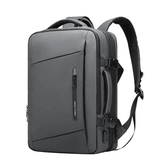 Mark Ryden Expandos Large Backpack Expandable 40L for 17.3-inch Laptop - product variant grey front angled view - b.savvi
