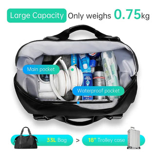 Mark Ryden Fashion Travel Duffle Bag 33L Large Capacity - product details only 750g weight - b.savvi