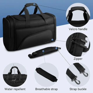 Mark Ryden Foldable Duffle Bag 42L Large Capacity with Shoes Compartment - product details features- b.savvi