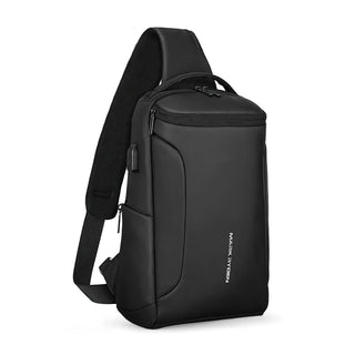 Mark Ryden MR7069 Versatile Crossbody Shoulder Bag - product main black front angled view - b.savvi