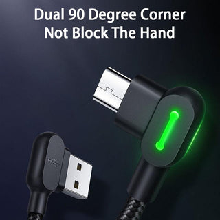Mcdodo Right Angle Micro USB Cable 2A (UK) - product details dual 90 degree - b.savvi
