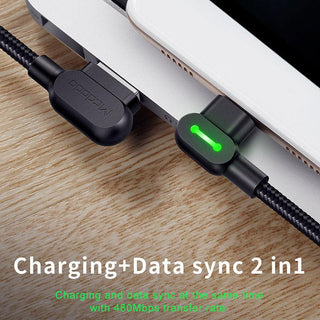 Mcdodo Right Angle Micro USB Cable 2A (UK) - product details charging data sync - b.savvi