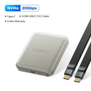 ORICO Magnetic Portable External SSD USB 3.2 Gen2 20Gbps for iPhone 15 Pro - product details - b.savvi