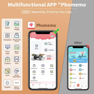 Phomemo T02 Mini Portable Thermal Printer Self-adhesive Sticker Label - product details multifunctional app - b.savvi