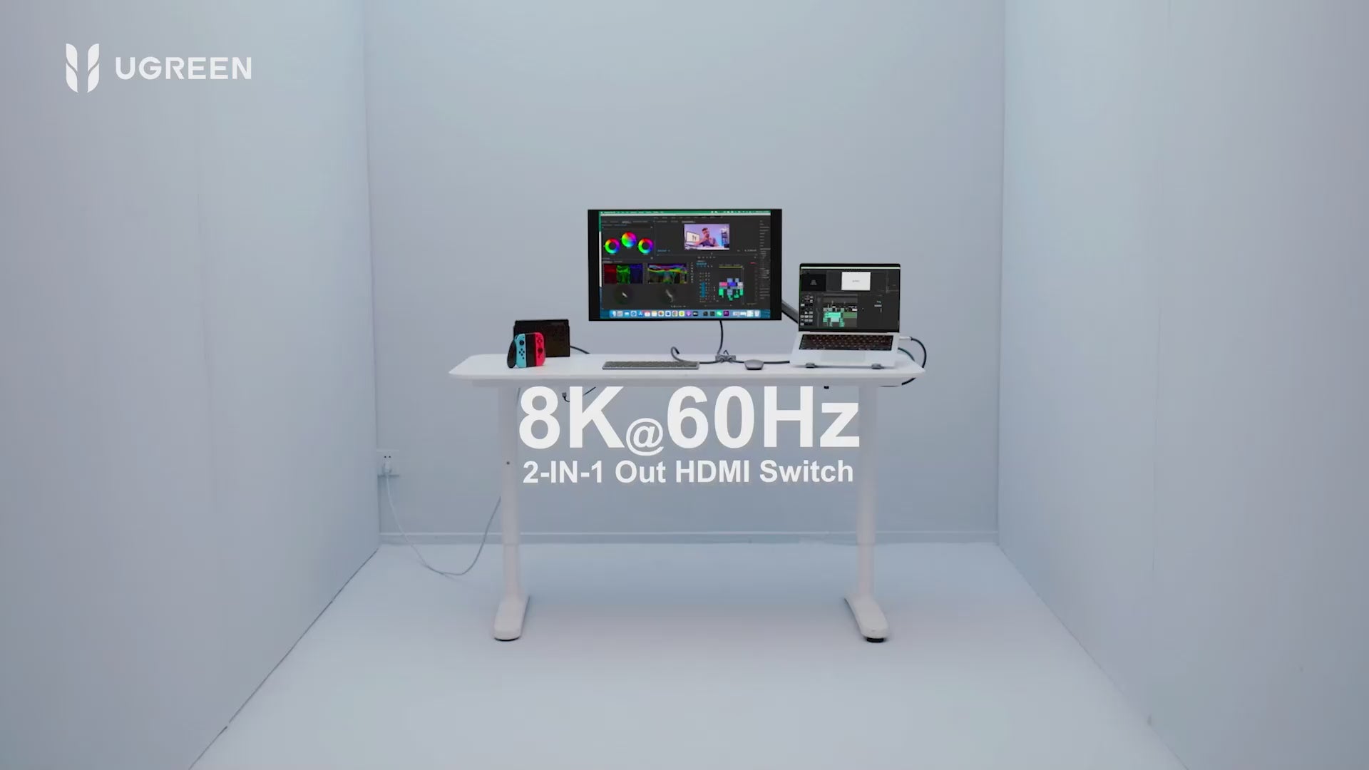 Ugreen HDMI 2.1 Switch 4K@120Hz 8K@60Hz Switcher 2 In 1 for PS5