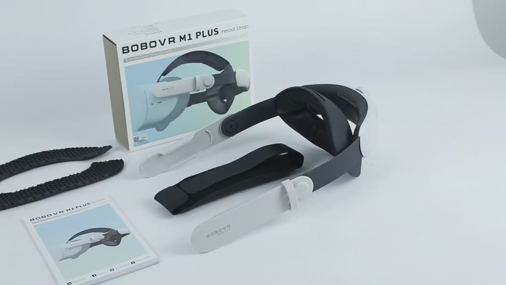 BOBOVR M1 Plus Head Strap for Quest 2 Enhanced Comfort & Support - video overview - b.savvi