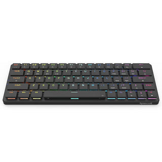 Redragon Elise Pro K624P Low-Profile Mechanical Wireless Gaming Keyboard 63 Key - product variant black front angled view black - b.savvi