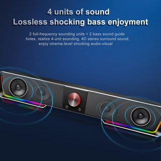 Redragon GS570 Darknets RGB Gaming Soundbar Bluetooth - product details 2 full sounding units - b.savvi