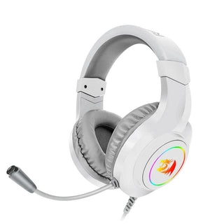 Redragon Hylas H260 RGB Gaming Headset - product variant white front angled view - b.savvi