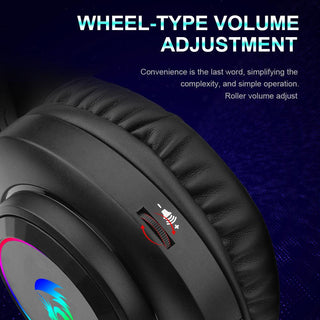 Redragon Hylas H260 RGB Gaming Headset - product details wheel type volume - b.savvi