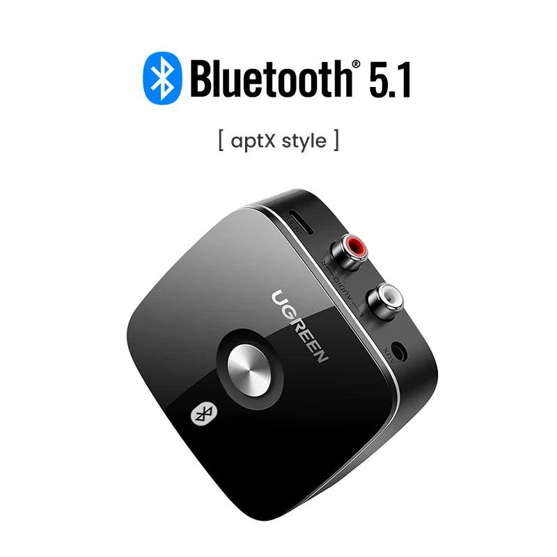 Receptor Bluetooth 4.1 Wireless Adapter Bateria Jack Aux 3.5mm Audio Music  Negro
