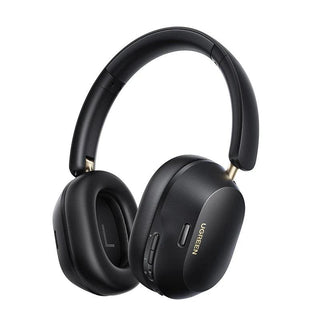 Ugreen HiTune Max5c ANC Wireless Bluetooth 5.4 Headphones Active Noise Cancellation - product main black front angled view - b.savvi