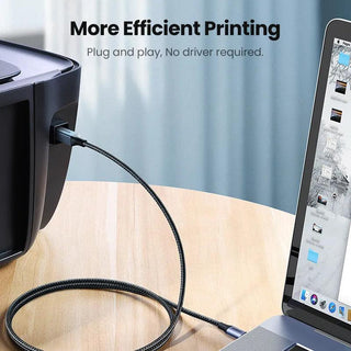 Ugreen USB Type C to USB Type B Printer Cable - product details plug and play - b.savvi