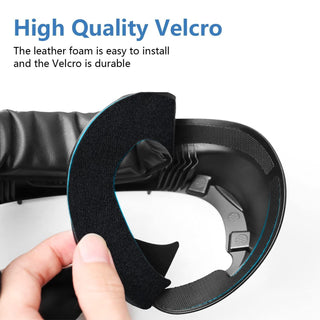 VR Facial Interface for Pico 4 Headset PU Leather Face Cover Foam Cushion - product details hight quality velcro - b.savvi